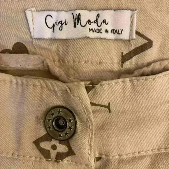 GiGi Moda Women's Skinny Denim Stretch Pant Printed Logo Sz Large (32Wx29L) - Picture 3 of 6